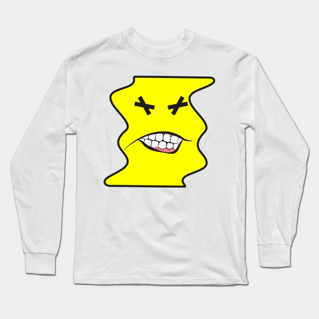 crazy drunk emoticon Long Sleeve T-Shirt by JPS-CREATIONS